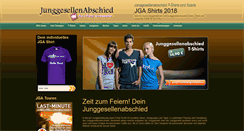 Desktop Screenshot of junggesellinnenabschied.de