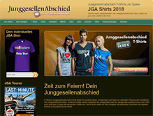 Tablet Screenshot of junggesellinnenabschied.de